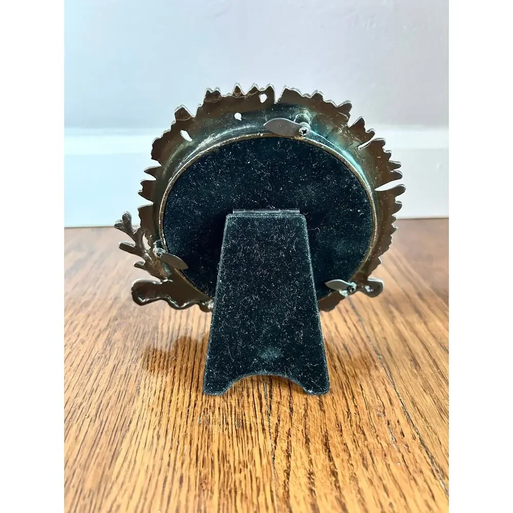 Vintage Sunflower Designs Pewter Fish Coral Photo Frame Nautical Coastal Decor
